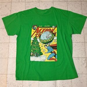 DC Comics Green Superman Short Sleeve Tee